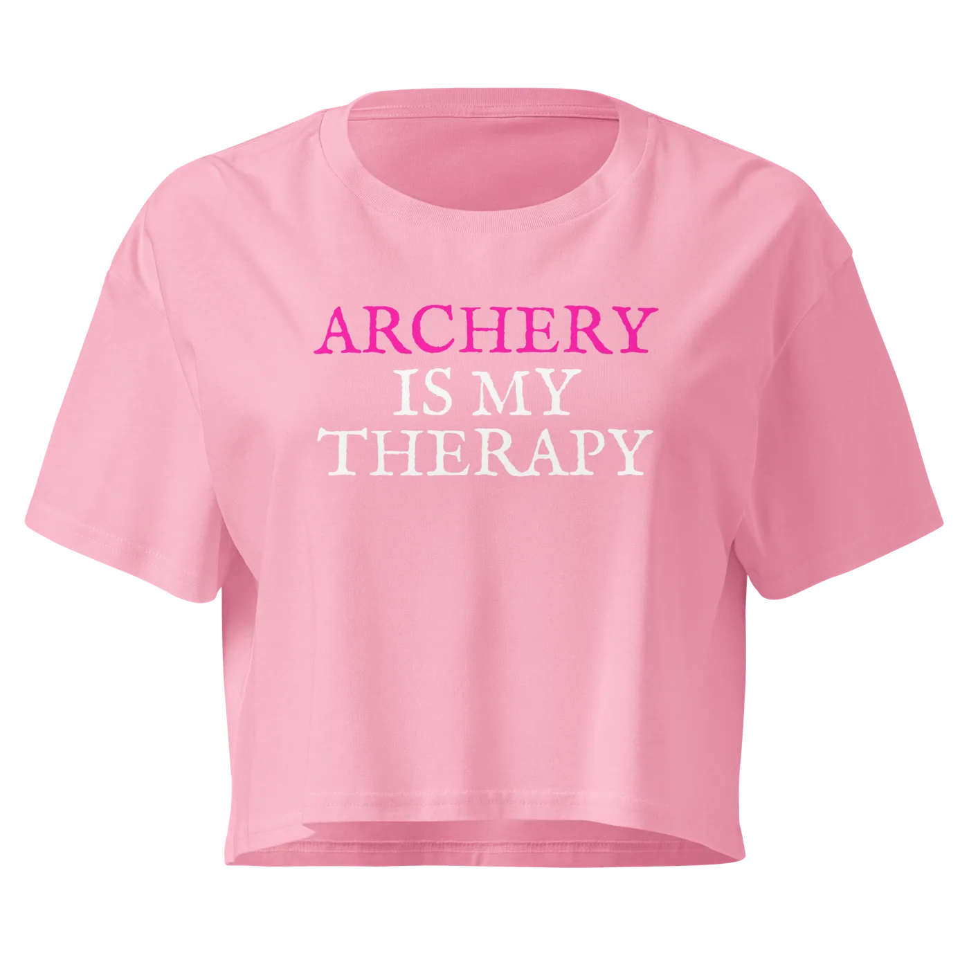 Women's Archery Is My Therapy Crop Top